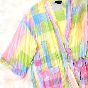 Sanctuary Multicolor Robe with Pockets. Lightweight. Sz Medium.